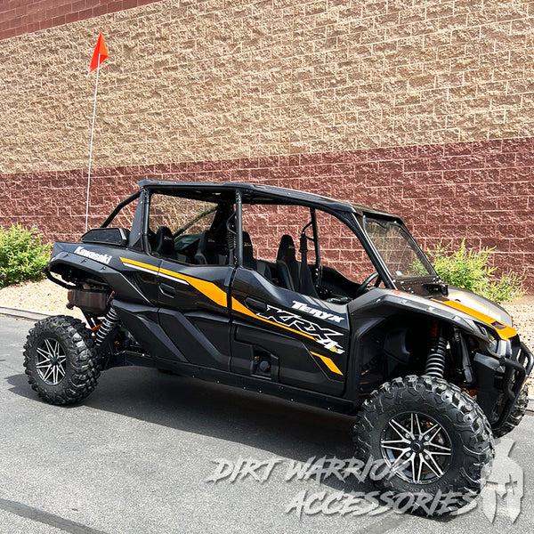 KAWASAKI TERYX KRX1000 REAR WINDSHIELD 4-SEAT 2022+ Dirt Warrior Accessories
