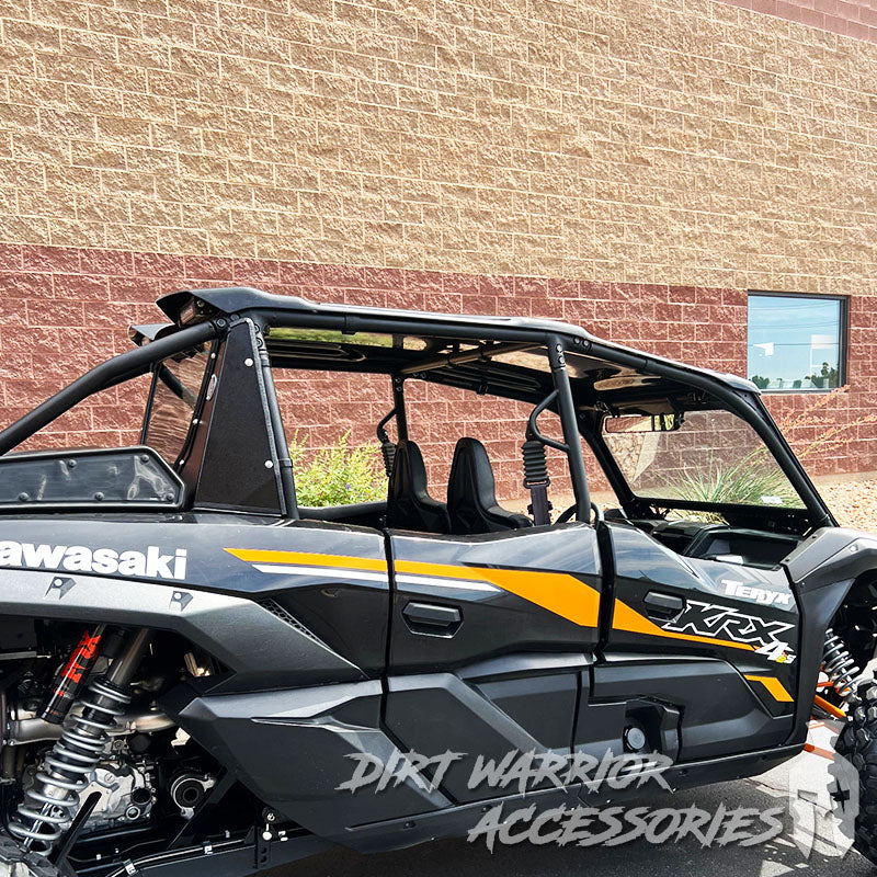 Rear SXS Windshield - Kawasaki Teryx KRX 1000 4-Seat 2022+ | Dirt