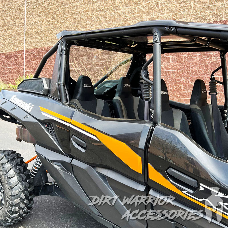 UTV Rear Windshield - Kawasaki Teryx KRX 1000 4-Seat 2022+ | Dirt