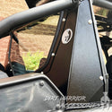 Close-up of KAWASAKI TERYX KRX1000 REAR WINDSHIELD 4-SEAT 2022+ 'Dirt Warrior Accessories' 