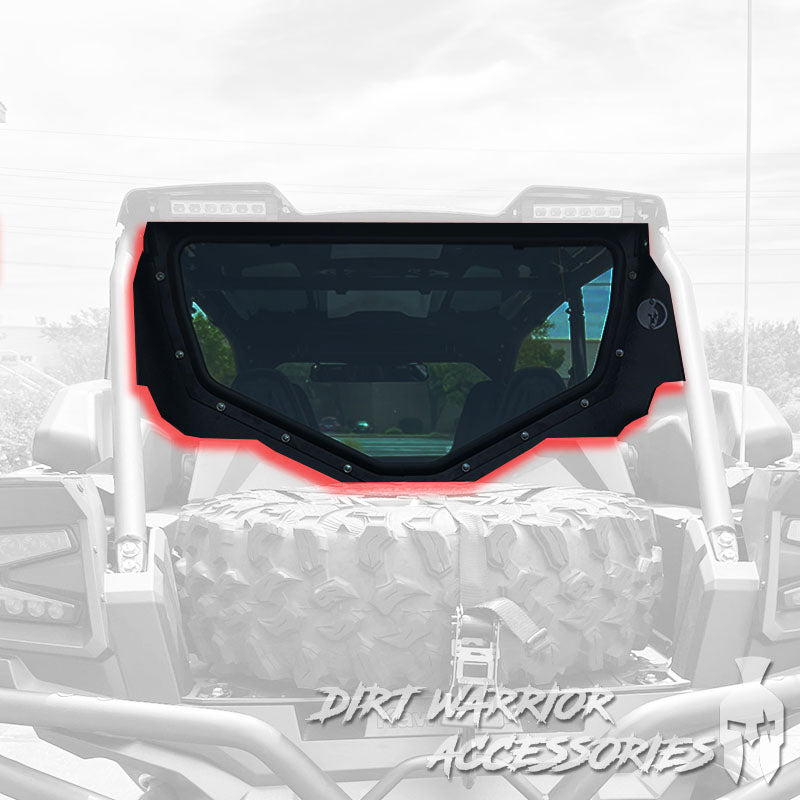 UTV Rear Windshield - Kawasaki Teryx KRX 1000 4-Seat 2022+ | Dirt