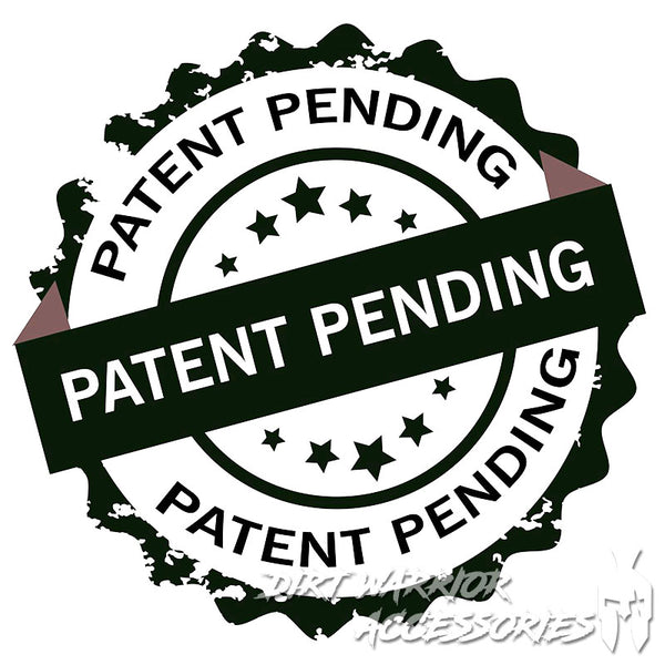 KAWASAKI Teryx KRX 1000 2-SEAT Cab Enclosure Upper Side Doors & Panels Patent pending stamp with stars and a brand name at the bottom