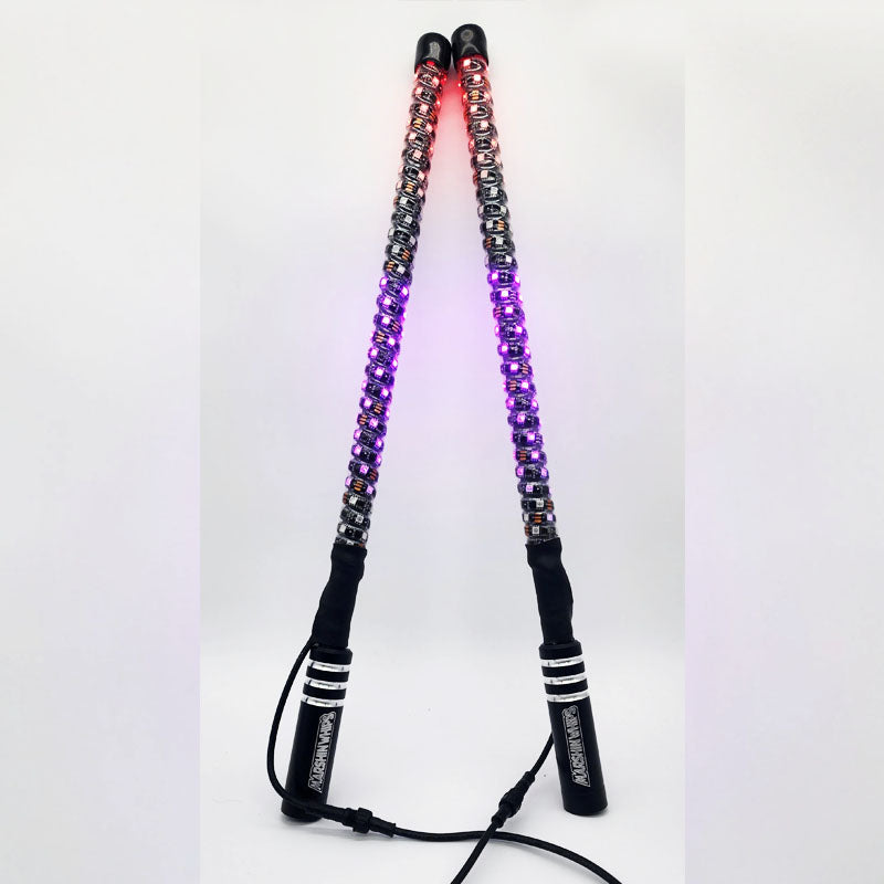 Marshin Whips RGB Whip Set (2) | Dirt Warrior Accessories