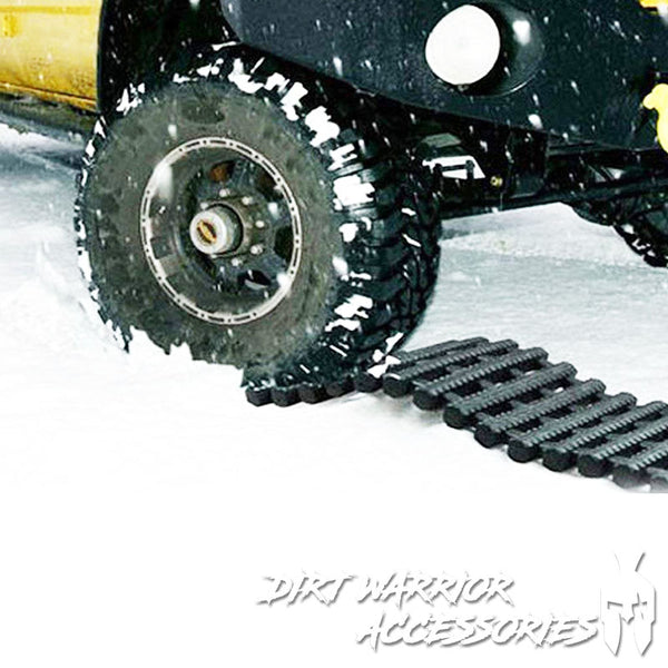 Dirt Warrior Off-Road Mud*Sand*Snow*Ice Tire Grabber Emergency Traction & Recovery Board  'Dirt Warrior Accessories' branding.