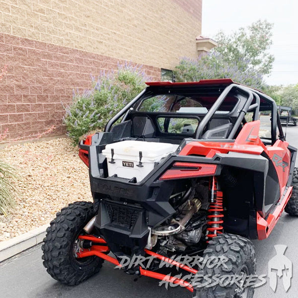 POLARIS RZR PRO XP  TURBO R REAR WINDSHIELD TO FIT WITH W ROCKFORD FOSGATE SYSTEM 2020-24 'Dirt Warrior Accessories' 