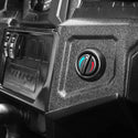 Close-up of a POLARIS GENERAL 1000 IN-DASH HEATER control panel knob.