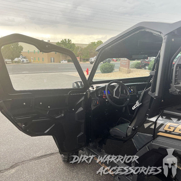  interior POLARIS GENERAL 2-SEAT Cab Enclosure "THE VAULT" 2016+ Upper Side Doors & Panels (Patent Pending) Dirt Warrior Accessories