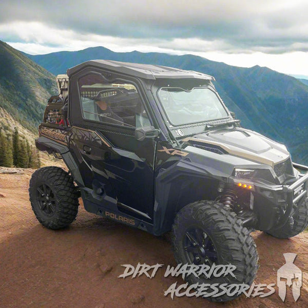 POLARIS GENERAL 2-SEAT Cab Enclosure "THE VAULT" 2016+ Upper Side Doors & Panels (Patent Pending) Dirt Warrior Accessories