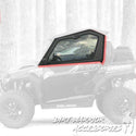 IMAGE FOCUS ON POLARIS GENERAL 2-SEAT Cab Enclosure "THE VAULT" 2016+ Upper Side Doors & Panels (Patent Pending)