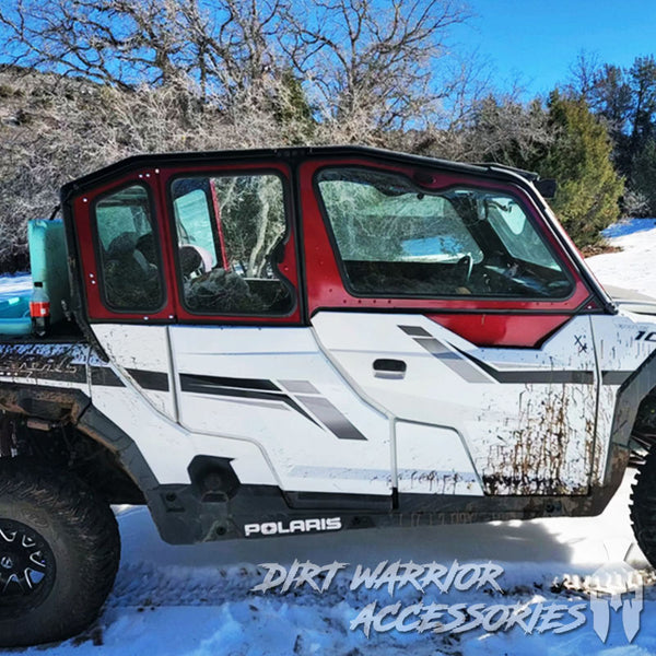 POLARIS GENERAL 4-SEAT Cab Enclosure "THE VAULT" 2016+ Upper Side Doors & Panels (Patent Pending) Dirt Warrior Accessories