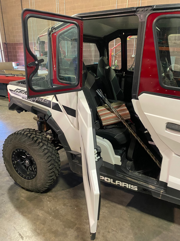 POLARIS GENERAL 4-SEAT Cab Enclosure "THE VAULT" 2016+ Upper Side Doors & Panels (Patent Pending) Dirt Warrior Accessories