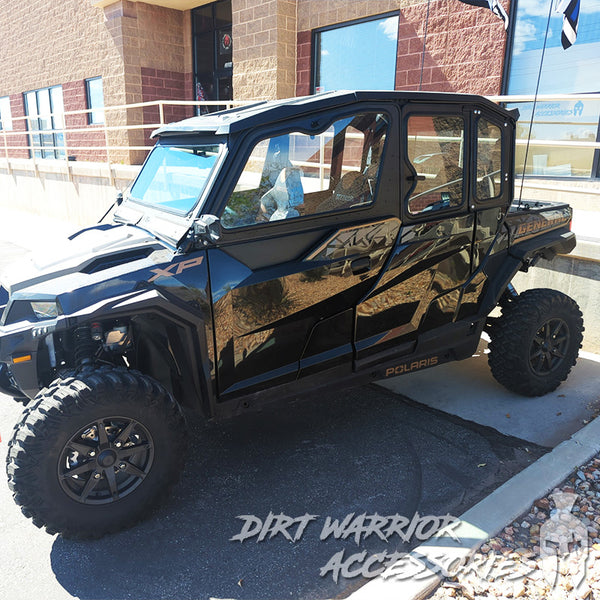 POLARIS GENERAL 4-SEAT Cab Enclosure "THE VAULT" 2016+ Upper Side Doors & Panels (Patent Pending) Dirt Warrior Accessories