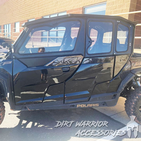 POLARIS GENERAL 4-SEAT Cab Enclosure "THE VAULT" 2016+ Upper Side Doors & Panels (Patent Pending) Dirt Warrior Accessories
