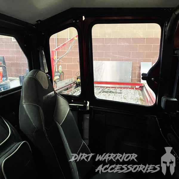POLARIS GENERAL 4-SEAT Cab Enclosure "THE VAULT" 2016+ Upper Side Doors & Panels (Patent Pending) Dirt Warrior Accessories