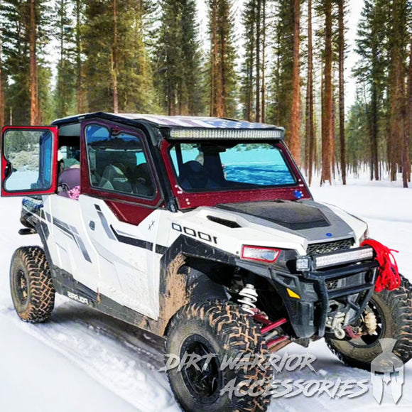 POLARIS GENERAL 4-SEAT Cab Enclosure "THE VAULT" 2016+ Upper Side Doors & Panels (Patent Pending) Dirt Warrior Accessories