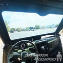 POLARIS RANGER 1000XP FRONT WINDSHIELD 2017+ interior view 'Dirt Warrior Accessories' 
