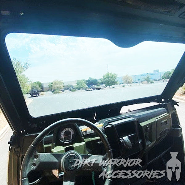 POLARIS RANGER 1000XP FRONT WINDSHIELD 2017+ interior view 'Dirt Warrior Accessories' 