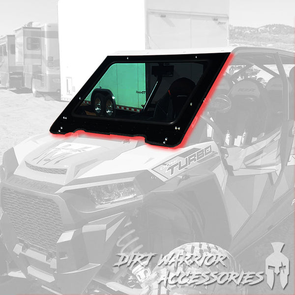 POLARIS RZR 1000 2014-18 FRONT WINDSHIELD TO FIT SDR CAGE = Dirt Warrior Accessories