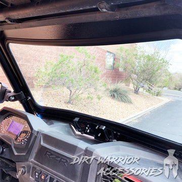 POLARIS RZR 1000XP/TURBO FRONT WINDSHIELD 2019-23 interior 'Dirt Warrior Accessories' 
