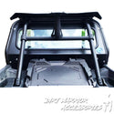 POLARIS RZR 1000XPTURBO REAR WINDSHIELD 2019-23 With or Without Harnesses 'Dirt Warrior Accessories' branding.