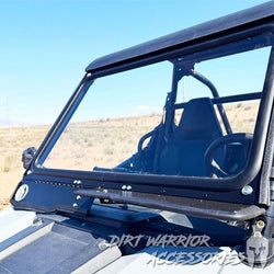 POLARIS RZR 200 FRONT WINDSHIELD 2020 'Dirt Warrior Accessories' branding.