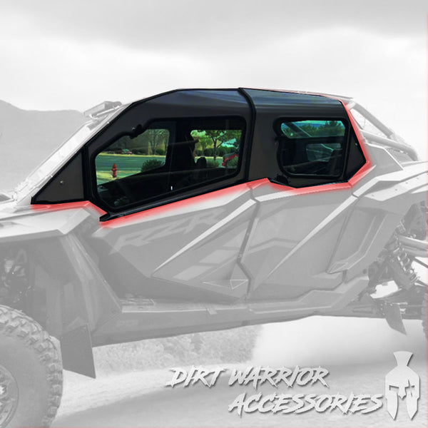 POLARIS RZR PRO R 4-SEAT 2022-24 Cab Enclosure "THE VAULT" Upper Side Doors & Panels (Patent Pending)