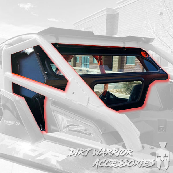 POLARIS RZR PRO R REAR WINDSHIELD W/ROCKFORD FOSGATE SYSTEM 2022-24