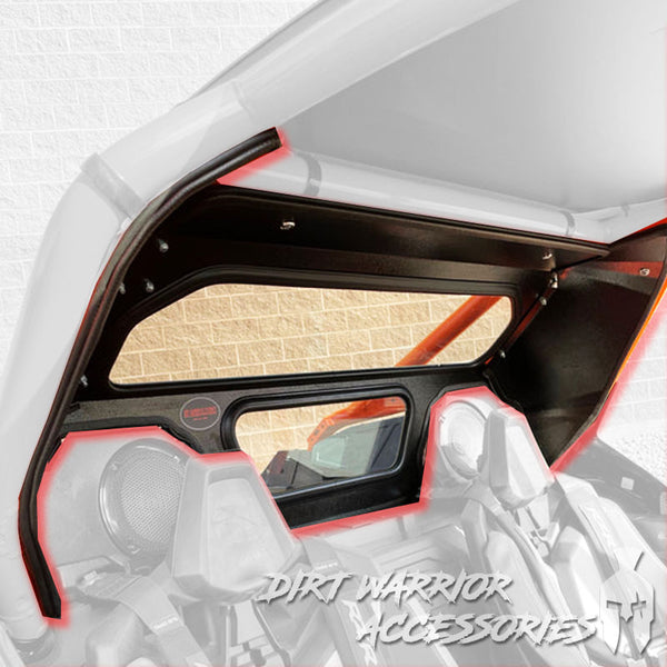 POLARIS RZR PRO R REAR WINDSHIELD W/ROCKFORD FOSGATE SYSTEM 2022-24
