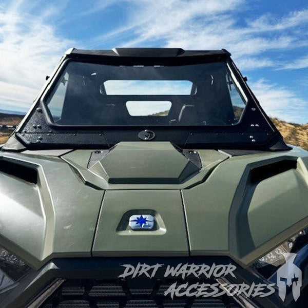 Full Front Windshield For Polaris RZR XP 1000, Turbo, 900, XC – 1/4" Thick Clear PMMA By OUMURS