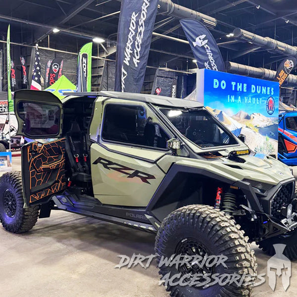 POLARIS RZR PRO SPRO XP 2025 4-SEAT Cab Enclosure THE VAULT Upper Side Doors & Panels (Patent Pending) Dirt Warrior Accessories