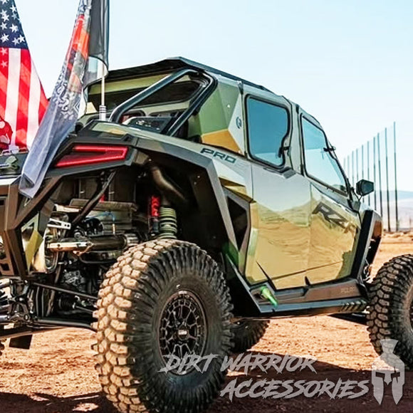 POLARIS RZR PRO S/PRO XP 2025 4-SEAT Cab Enclosure "THE VAULT" Upper Side Doors & Panels (Patent Pending) - 'Dirt Warrior Accessories' 