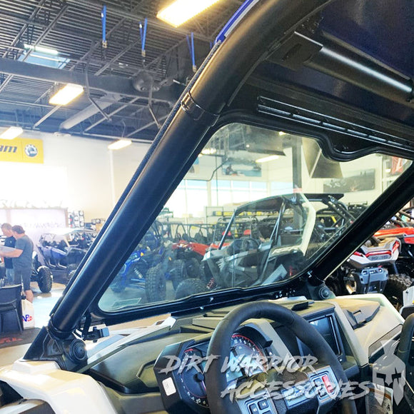 POLARIS RZR PRO XP FRONT WINDSHIELD 2019-24 interior view  'Dirt Warrior' 