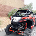 POLARIS RZR PRO XP  TURBO R REAR WINDSHIELD TO FIT WITH W ROCKFORD FOSGATE SYSTEM 2020-24 'Dirt Warrior Accessories' 