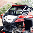 POLARIS RZR PRO XP  TURBO R REAR WINDSHIELD TO FIT WITH W ROCKFORD FOSGATE SYSTEM 2020-24 with a YETI cooler attached, Dirt Warrior Accessories