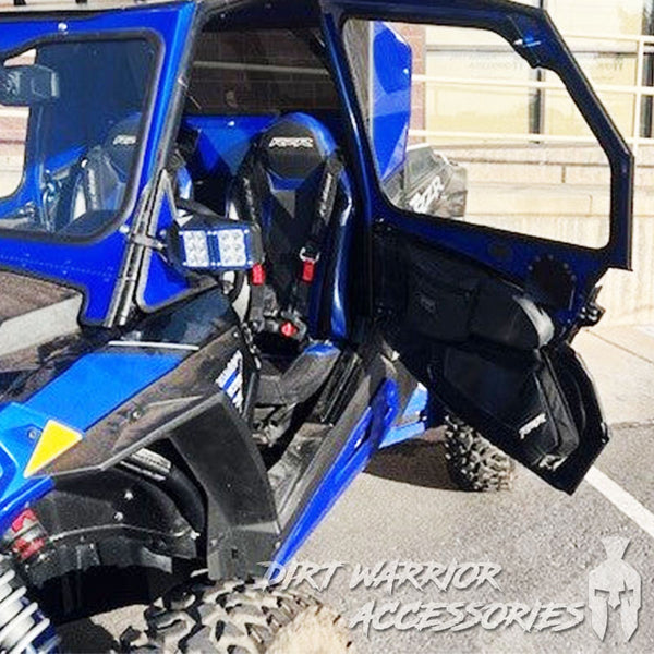 POLARIS RZR TURBO S 2-SEAT Cab Enclosure "THE VAULT" Upper Side Doors & Panels (Patent Pending) Dirt Warrior Accessories