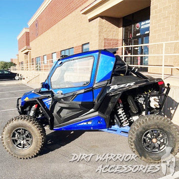 POLARIS RZR TURBO S 2-SEAT Cab Enclosure "THE VAULT" Upper Side Doors & Panels (Patent Pending) Dirt Warrior Accessories