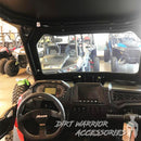 POLARIS RZR TURBO S FRONT WINDSHIELD interior view 2018+ Dirt Warrior Accessories