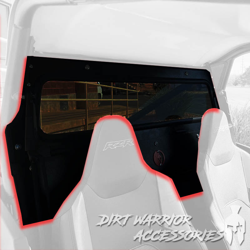 Rear UTV Windshield - Polaris RZR XP 1000 2024+ | Dirt Warrior