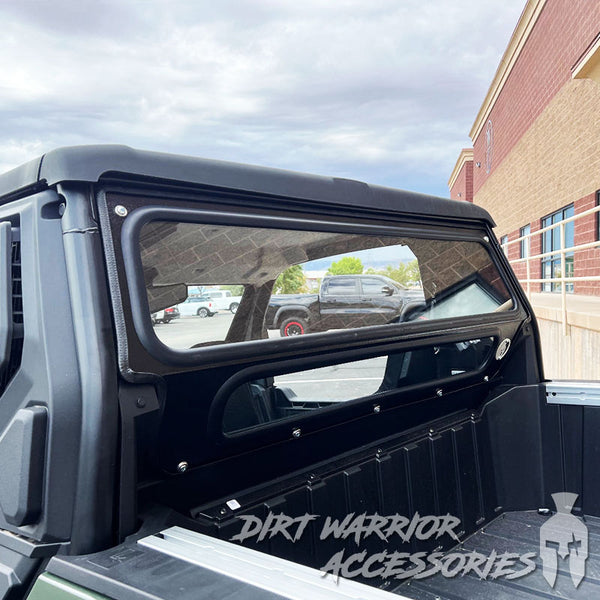 POLARIS XPEDITION XP REAR WINDSHIELD 2024+
 'Dirt Warrior Accessories' branding.