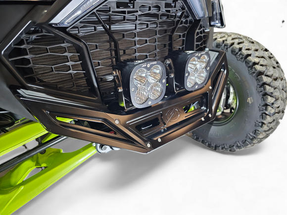 Machined Billet Front Winch Bumper Black Anodize (Fits: Polaris RZR Pro R / Turbo R 2022-2025)