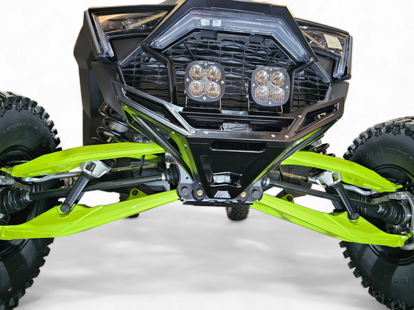 Machined Billet Front Winch Bumper Black Anodize (Fits: Polaris RZR Pro R / Turbo R 2022-2025)