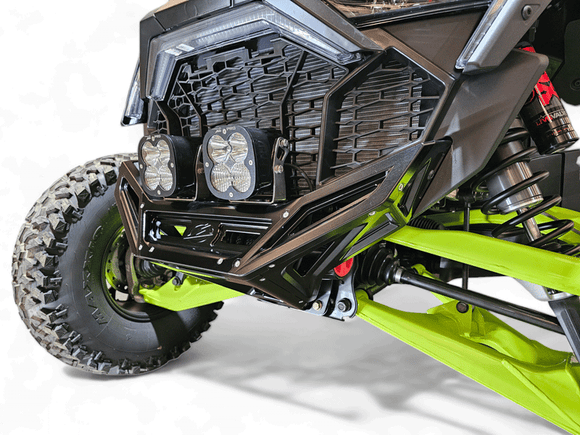 Machined Billet Front Winch Bumper Black Anodize (Fits: Polaris RZR Pro R / Turbo R 2022-2025)