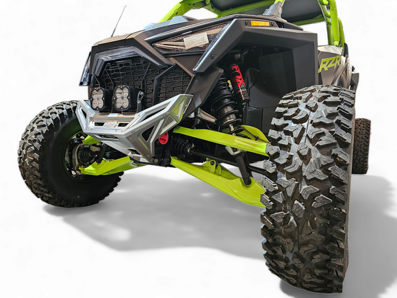 Machined Billet Front Winch Bumper Clear Anodize (Fits: Polaris RZR Pro R / Turbo R 2022-2025)