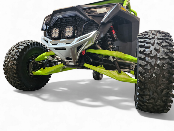 Machined Billet Front Winch Bumper Clear Anodize (Fits: Polaris RZR Pro R / Turbo R 2022-2025)