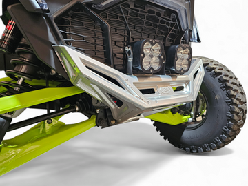 Machined Billet Front Winch Bumper Clear Anodize (Fits: Polaris RZR Pro R / Turbo R 2022-2025)