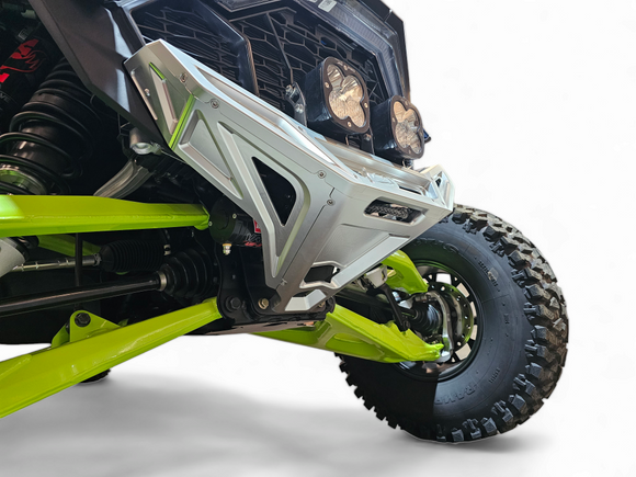 Machined Billet Front Winch Bumper Clear Anodize (Fits: Polaris RZR Pro R / Turbo R 2022-2025)