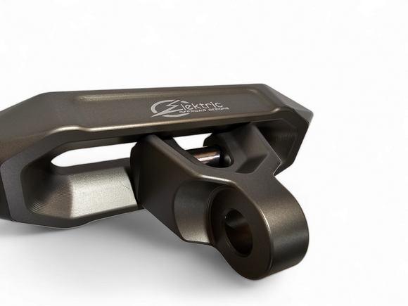 UTV Winch Fairlead and Hook Gunmetal - Elektric Offroad Designs
