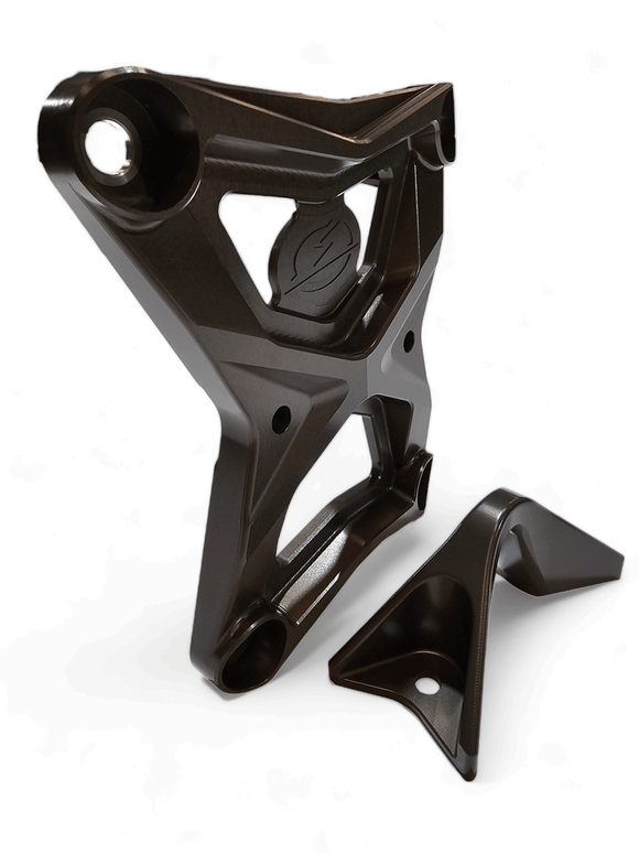 Radius Rod Plate with Tow Hook Gunmetal (Fits: Polaris RZR Pro XP 2022-2024)