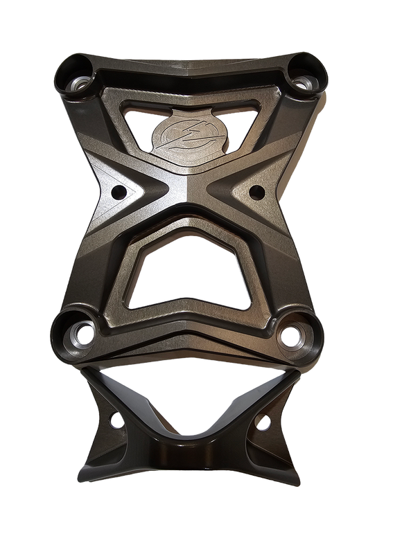 Radius Rod Plate with Tow Hook Gunmetal (Fits: Polaris RZR Pro XP 2022-2024)