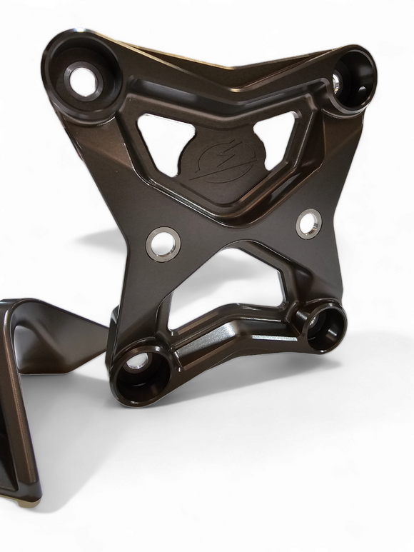 Radius Rod Plate with Tow Hook Gun Metal (Fits: Can-Am Maverick X3 2017-2021)